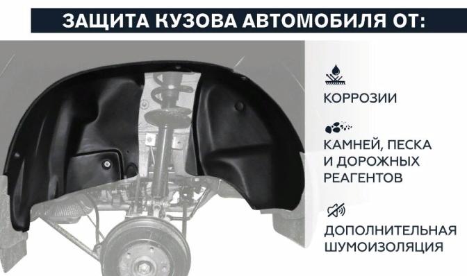 Подкрылок Chevrolet Lacetti седан 2004-2013 передний левый Rival