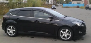 Дефлекторы окон (ветровики) Ford Focus III Sd/Hb 5d 2011 (Форд Фокус) Кобра Тюнинг