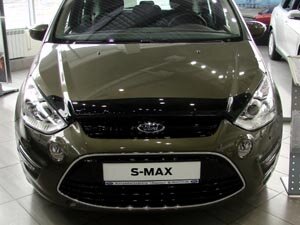 Дефлектор капота (мухобойка) Ford S-Max 2010- (Форд С-Макс) SIM