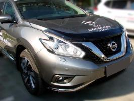 Дефлектор капота (мухобойка) Nissan Murano 2015- (Ниссан Мурано) SIM